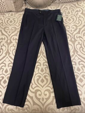 NWT Ralph Lauren Ultraflex Classic Fit Navy Dress Pants